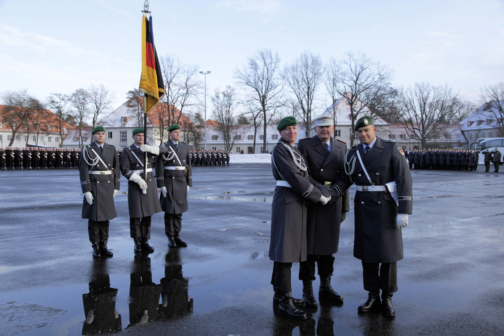 Bataillonübergabe an Oberstleutnant Bernardy